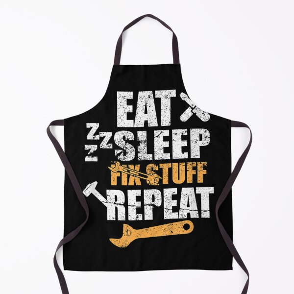 Item preview, Mens Eat Sleep Fix Stuff Repeat Father Men Dad Hero  designed and sold by u8ritaae.