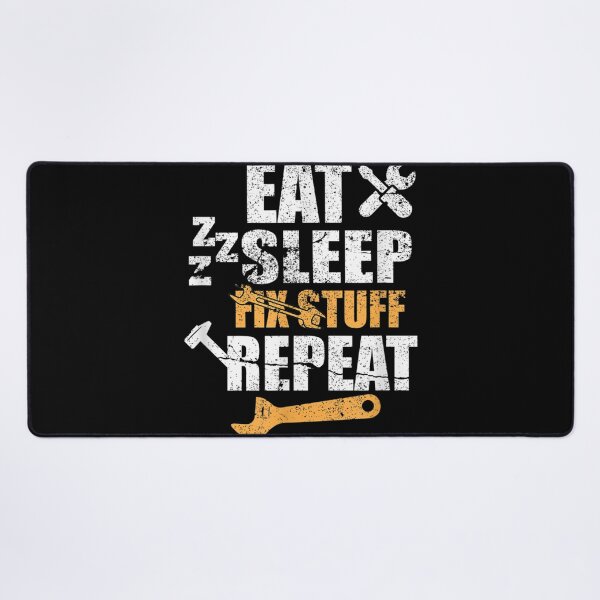 Item preview, Mens Eat Sleep Fix Stuff Repeat Father Men Dad Hero  designed and sold by u8ritaae.