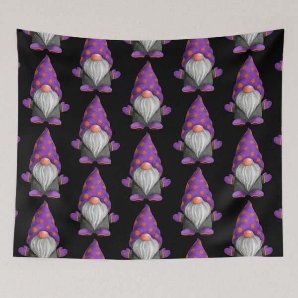 Item preview, Cute Gnome Purple and Orange Dots designed and sold by Trinket-Trickster.