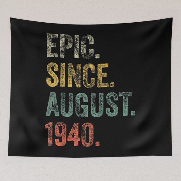 Item preview, Vintage 1940 82nd Birthday Epic Since August 1940  designed and sold by u8ritaae.