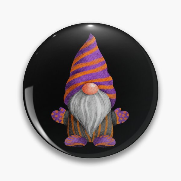 Item preview, Cute Gnome Purple and Orange Stripes designed and sold by Trinket-Trickster.
