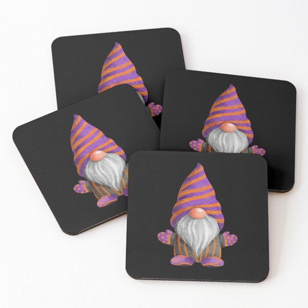 Item preview, Cute Gnome Purple and Orange Stripes designed and sold by Trinket-Trickster.