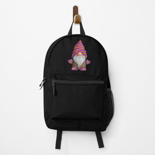 Item preview, Cute Gnome Purple and Orange Stripes designed and sold by Trinket-Trickster.