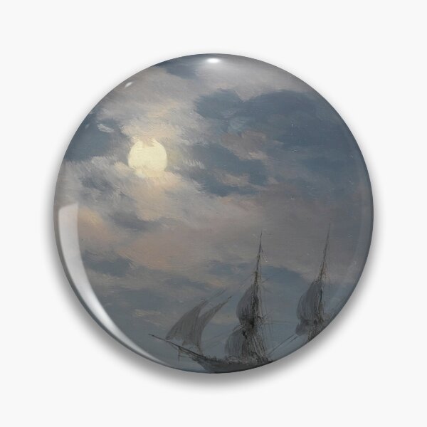 Item preview, The Brig Mercury In Moonlight - Ivan Konstantinovich Aivazovsky  designed and sold by TeeARTHY.