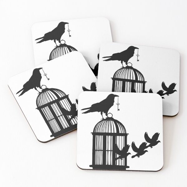 Item preview, Raven Freeing Doves designed and sold by Hunnybugs.