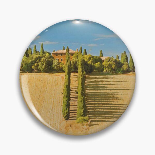Item preview, Tuscany Italy - Retro Tuscan Landscape designed and sold by molamode.