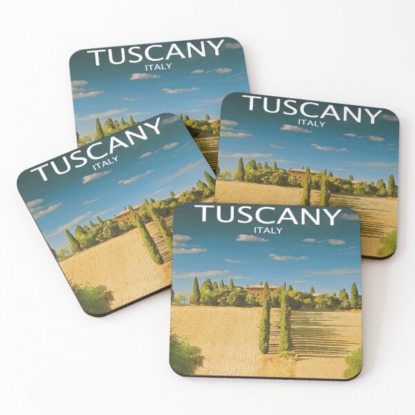 Item preview, Tuscany Italy - Retro Tuscan Landscape designed and sold by molamode.