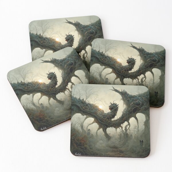 Item preview, Zombie Dragon Creepy Art designed and sold by QueenRegina1.