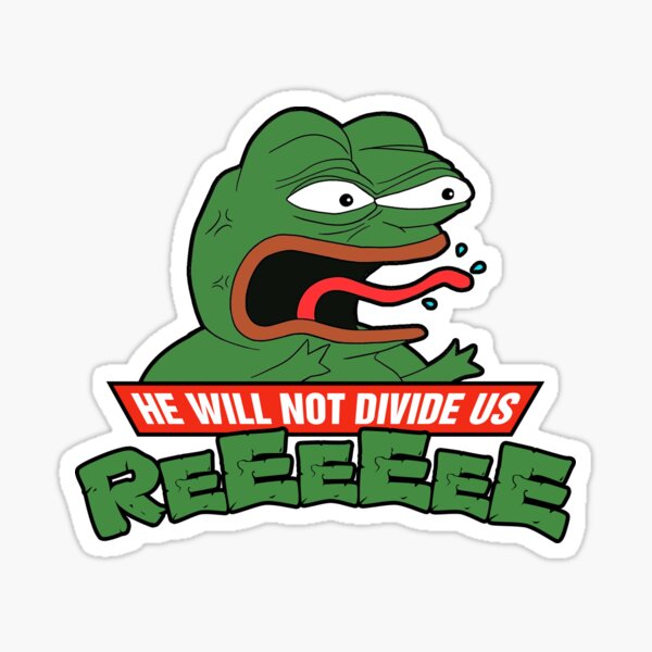 PEPE TMNT - He Will Not Divide Us Sticker