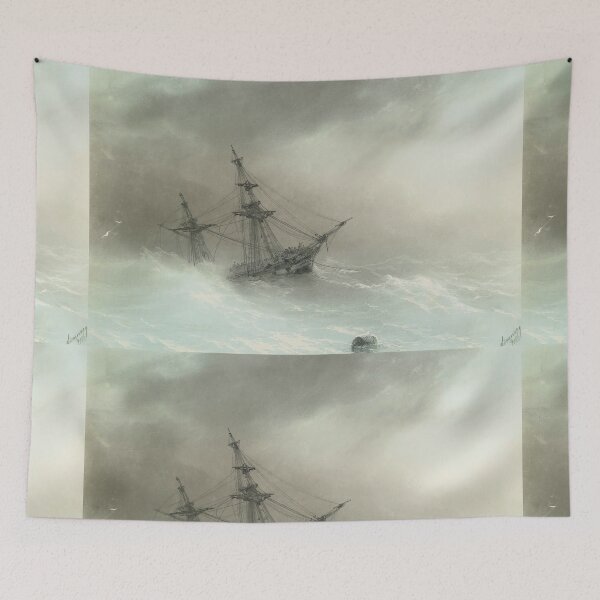 Item preview, Ship In A Stormy Sea  - Ivan Konstantinovich Aivazovsky  designed and sold by TeeARTHY.