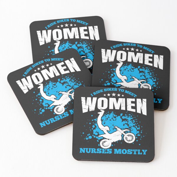 Item preview, I Ride Bikes To Meet Women Nurses Mostly designed and sold by alanxgoldberger.
