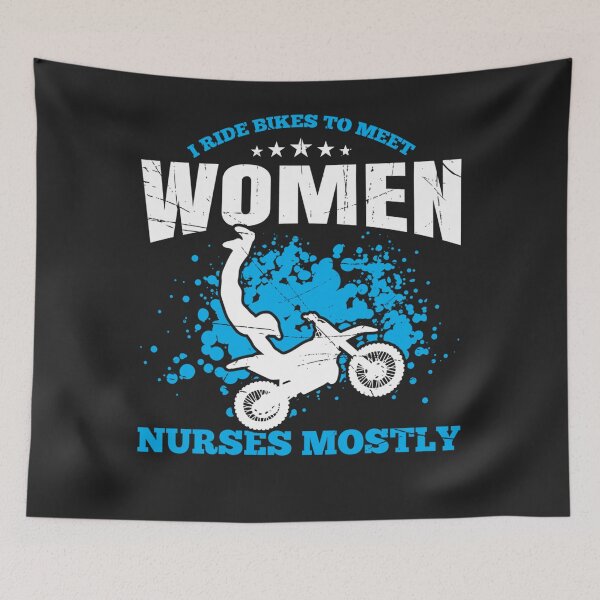 Item preview, I Ride Bikes To Meet Women Nurses Mostly designed and sold by alanxgoldberger.