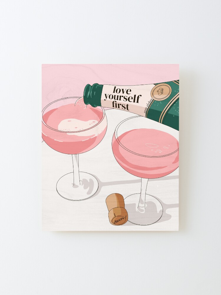 Thumbnail 2 of 6, Mounted Print, Love yourself by Sasa Elebea designed and sold by Sabrina Brugmann.