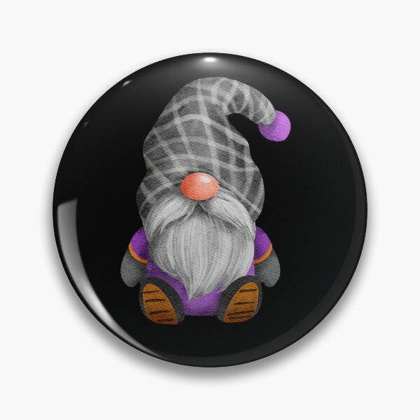 Item preview, Cute Gnome in Purple and Orange and Stripe Hat designed and sold by Trinket-Trickster.