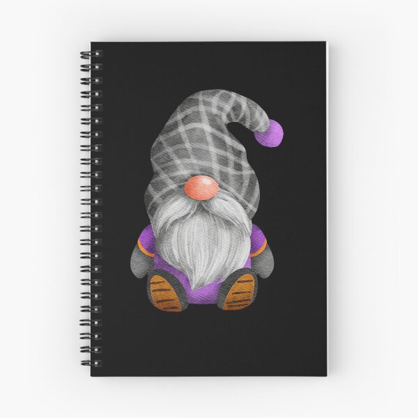 Item preview, Cute Gnome in Purple and Orange and Stripe Hat designed and sold by Trinket-Trickster.