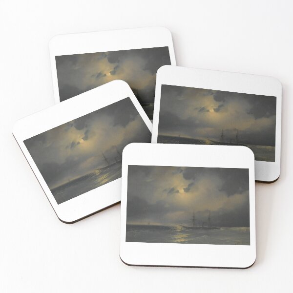 Item preview, Shipping In Moonlight  - Ivan Konstantinovich Aivazovsky  designed and sold by TeeARTHY.