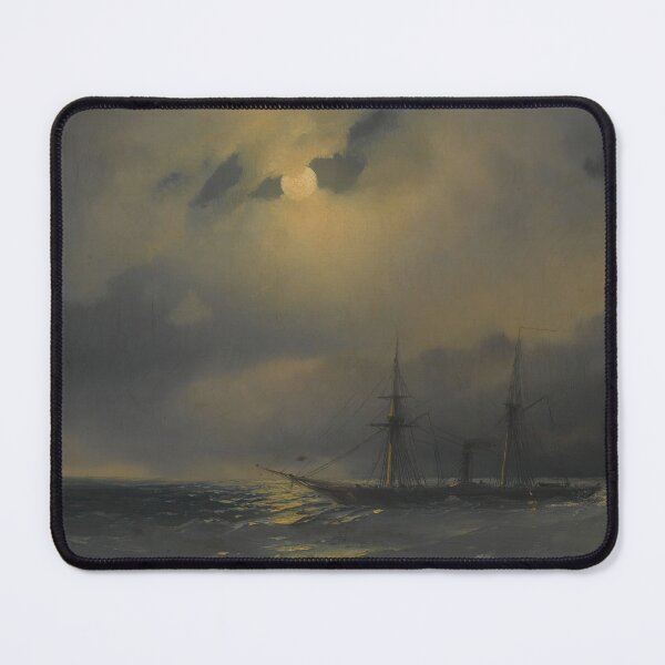 Item preview, Shipping In Moonlight  - Ivan Konstantinovich Aivazovsky  designed and sold by TeeARTHY.