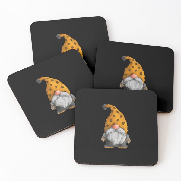 Item preview, Cute Gnome in Orange Dots and Stripes designed and sold by Trinket-Trickster.