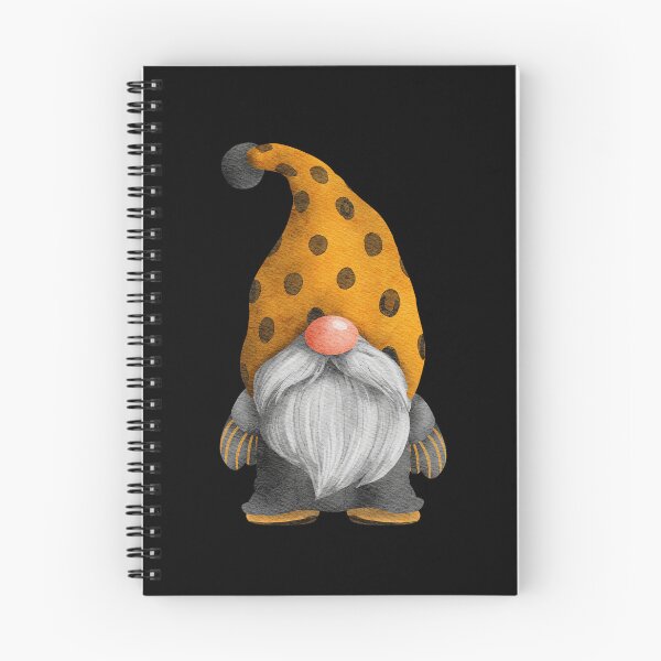 Item preview, Cute Gnome in Orange Dots and Stripes designed and sold by Trinket-Trickster.