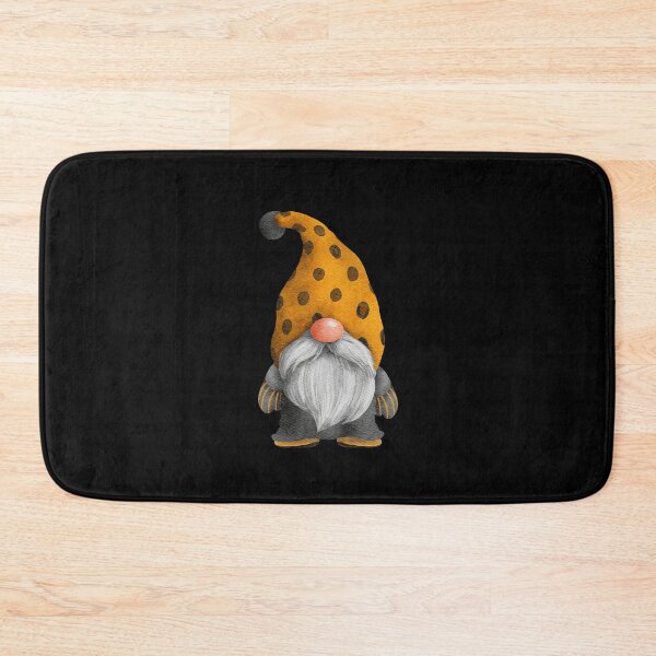 Item preview, Cute Gnome in Orange Dots and Stripes designed and sold by Trinket-Trickster.