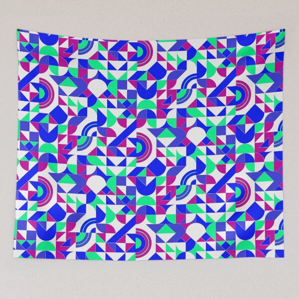 Item preview, geometric colorful patterns conceptual Art - Abstract Neo Geo graphic design designed and sold by Design Repo.