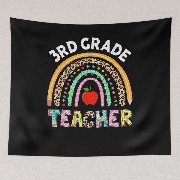 Item preview, Happy First Day 3rd Grade Team Teachers Rainbow Back School  designed and sold by judyufmi.