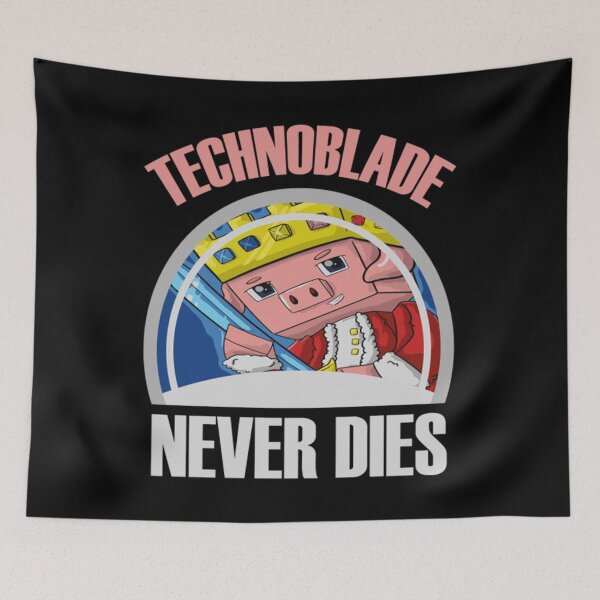 Item preview, Meme Pig Technoblade Never Dies designed and sold by JamauDS.