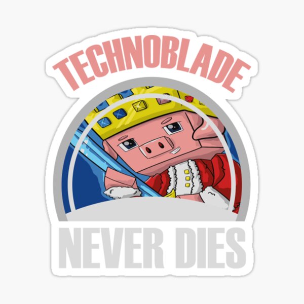 Technoblade never dies, meme Sticker for Sale by ds-4