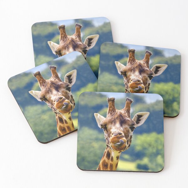 Item preview, Rothschild Giraffe sticking out its tongue designed and sold by Andy Harker.