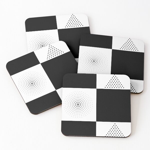 Item preview, Captivating Geometric Optical Illusion in Timeless Black and White designed and sold by SpEnMaDesigns.