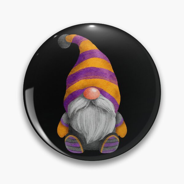 Item preview, Cute Gnome in Thick Orange and Purple Stripes designed and sold by Trinket-Trickster.