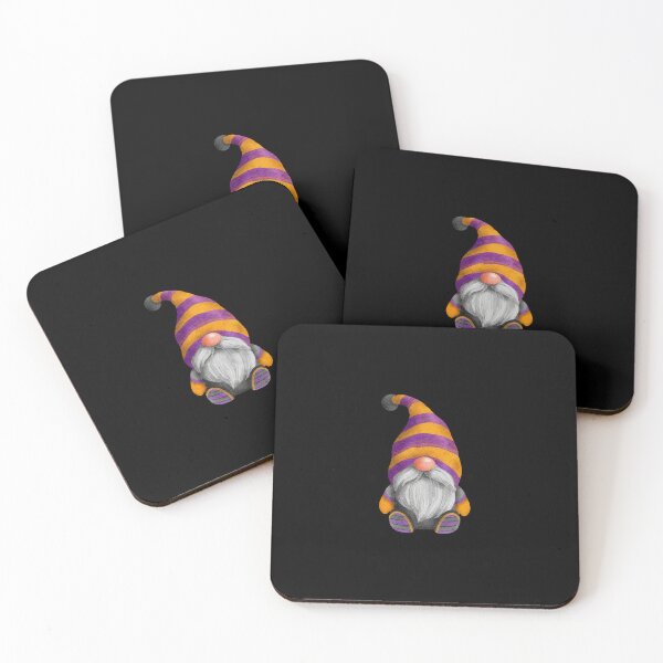 Item preview, Cute Gnome in Thick Orange and Purple Stripes designed and sold by Trinket-Trickster.