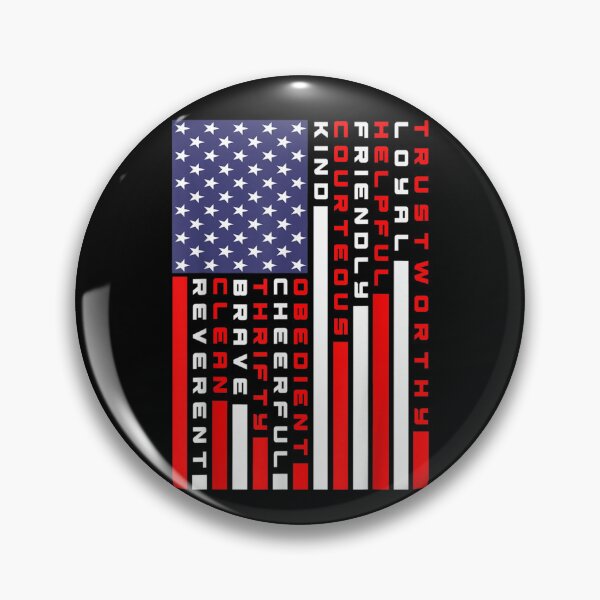 Item preview, American Flag Scouting Law  designed and sold by judyufmi.