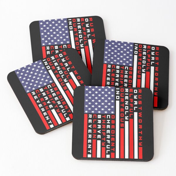 Item preview, American Flag Scouting Law  designed and sold by judyufmi.