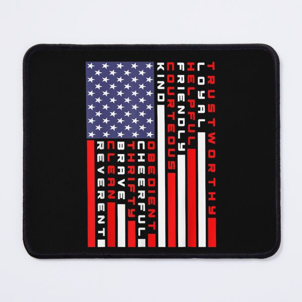 Item preview, American Flag Scouting Law  designed and sold by judyufmi.