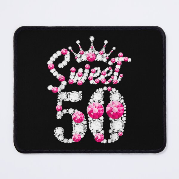 Semato 50. Geburtstag Tiara & Schärpe – Mit Strass, Hot Pink, Für Frauen