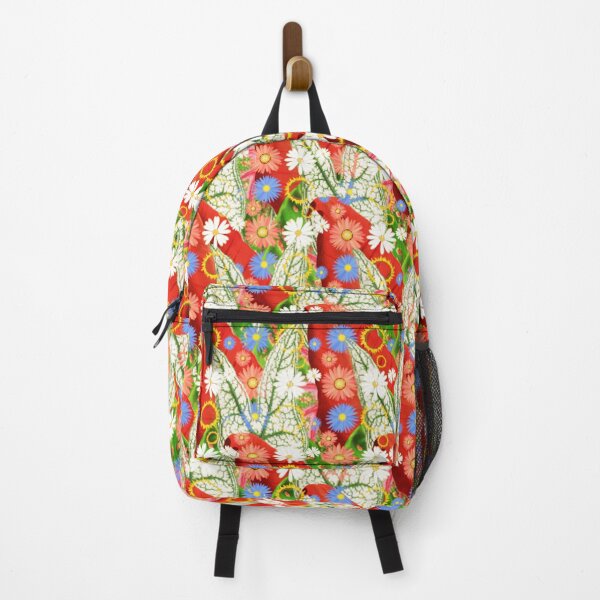 Item preview, Seamless floral pattern, minimalistic flowers on leaves background designed and sold by BeInTouch.