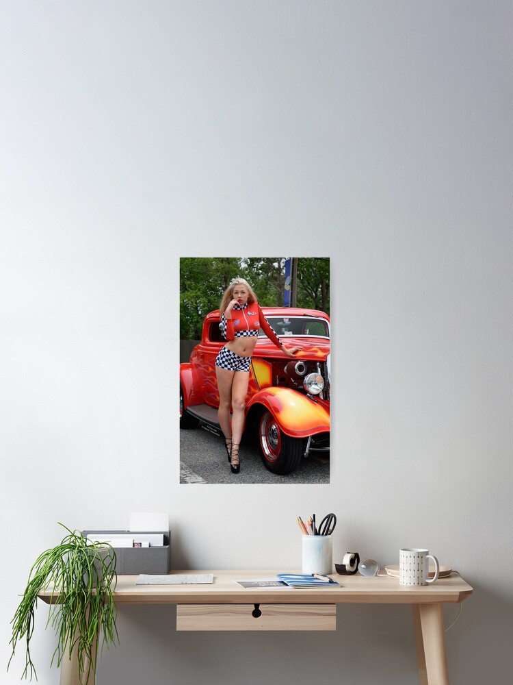 Felicia Ann - Hodrod - Hard Edge Poster