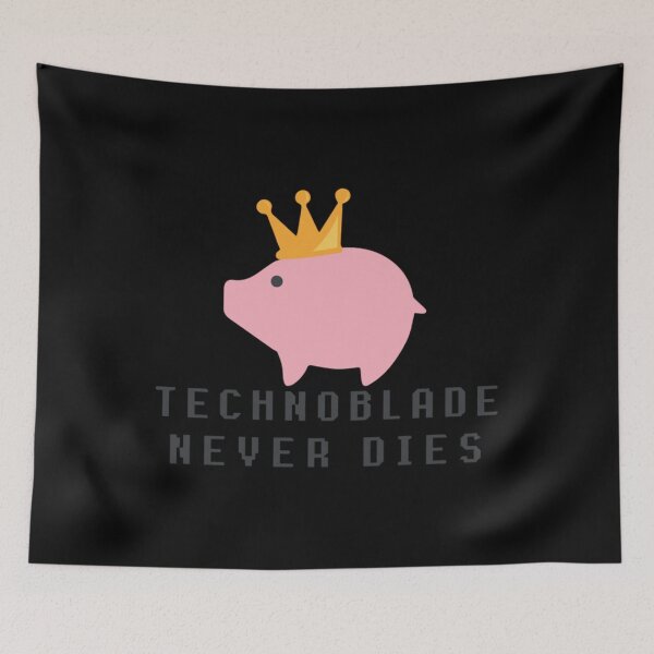 Item preview, Funny Pig King Technoblade Never Dies designed and sold by JamauDS.