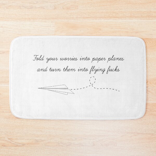 Item preview, Fold your worries into paper planes and turn them into flying fucks designed and sold by Ahhvocadoh.