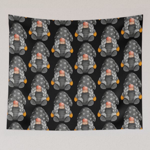 Item preview, Cute Gnome Braids and Love Hearts designed and sold by Trinket-Trickster.