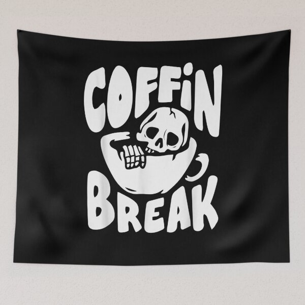 Item preview, Coffin Break Lazy Halloween Costume Funny Skeleton Skull  designed and sold by charalphe.