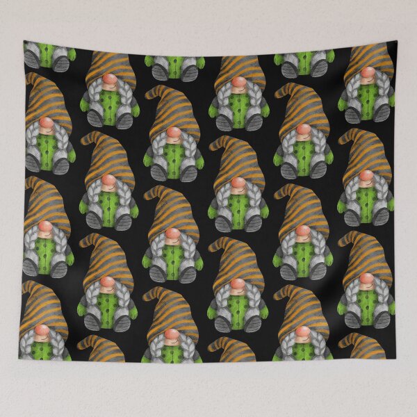 Item preview,  Cute Gnome Braids, Stripes and Dots designed and sold by Trinket-Trickster.