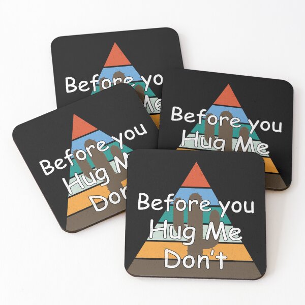Item preview, Before You Hug Me Don't funny retro style gift,Don't Hug Me sarcastic quote, designed and sold by SimpleAndGreat.