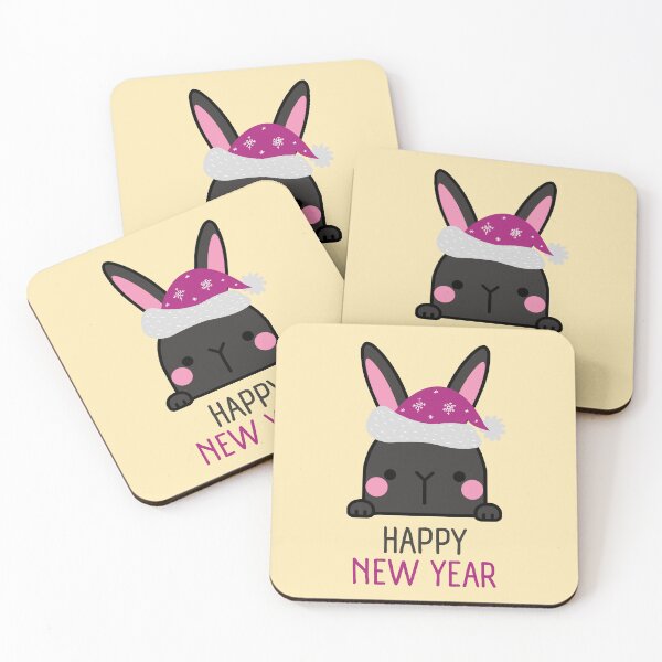 Item preview, Happy New Year Black Rabbit designed and sold by trendingatees.