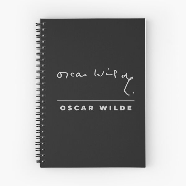 Item preview, Oscar Wilde signature t-shirt designed and sold by CMYKStudio.