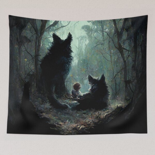 Item preview, Werewolf Family Raising Child designed and sold by MilesJager.