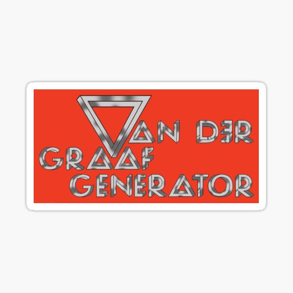"Van Der Graaf Generator Band Logo" Sticker for Sale by CitiesonWalls