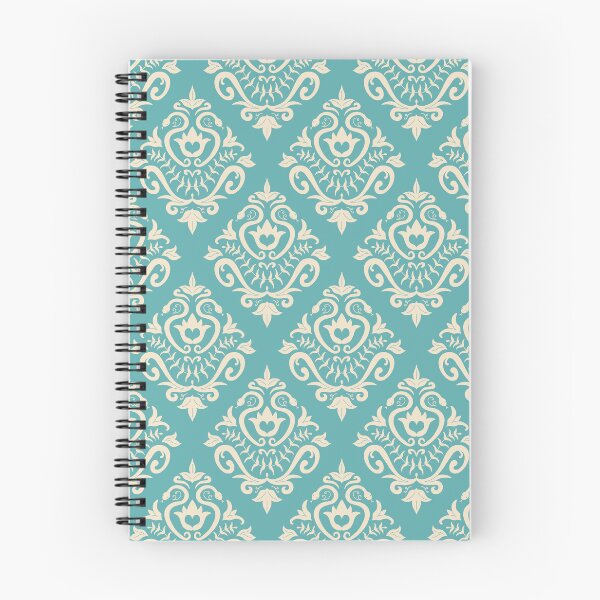 Item preview, Snake Damask Teal/Cream designed and sold by BryVDesigns.