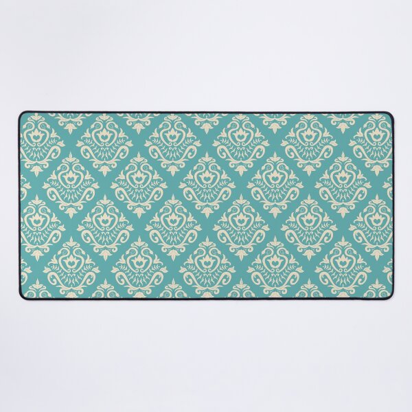 Item preview, Snake Damask Teal/Cream designed and sold by BryVDesigns.